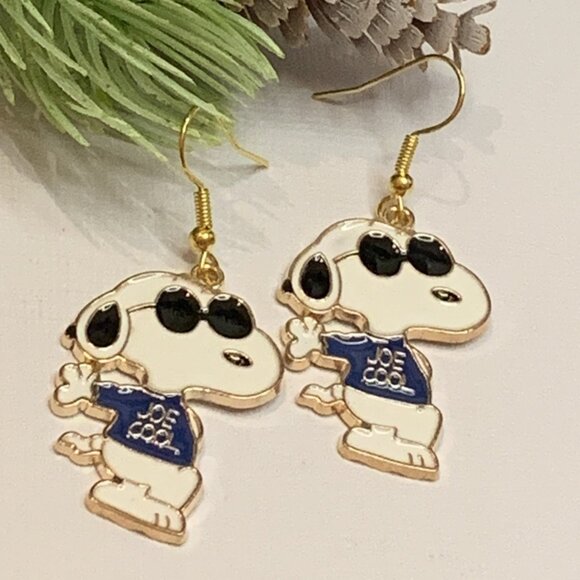 Snoopy Earring, Peanuts Earring, Snoopy Jewelry, Joe Cool Earring, Gift Idea - Picture 6 of 11